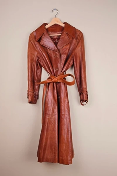 RARE Vintage Skin Gear Brand Buttery Soft Leather Trench Coat  Selected By The Igala NYC