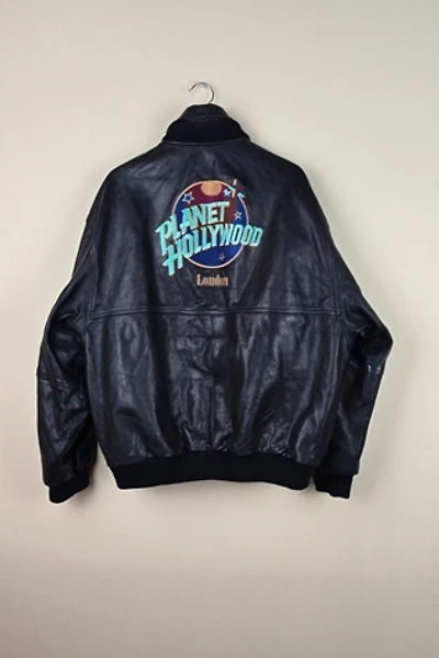 Vintage Reversible Planet Hollywood London Leather Jacket Size L  selected by The Igala NYC