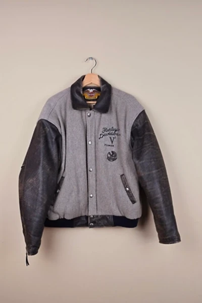 Vintage Harley Davidson Jacket with Leather Sleeves Size L  selected by The Igala NYC