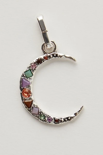 Crescent Stone Charm