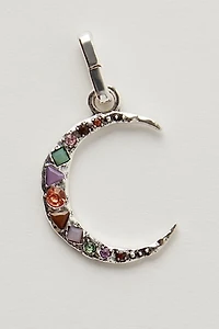 Crescent Stone Charm