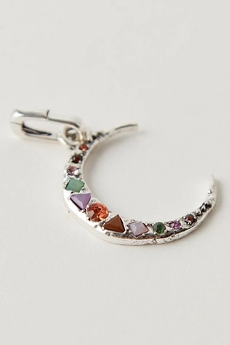 Crescent Stone Charm