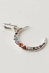 Crescent Stone Charm