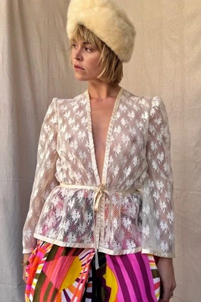 Vintage 1970s Lace Blouse Selected by Kikos Kloset