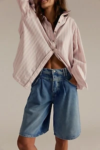 We The Free Interstate Slouchy Denim Shorts