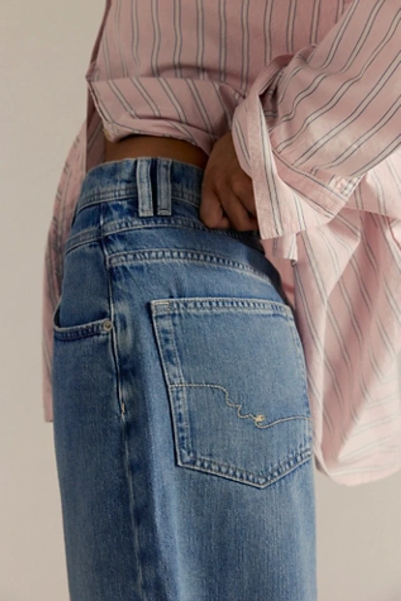 We The Free Interstate Slouchy Denim Shorts