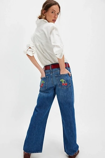 MOTHER The Dodger Ankle Embellished Jeans
