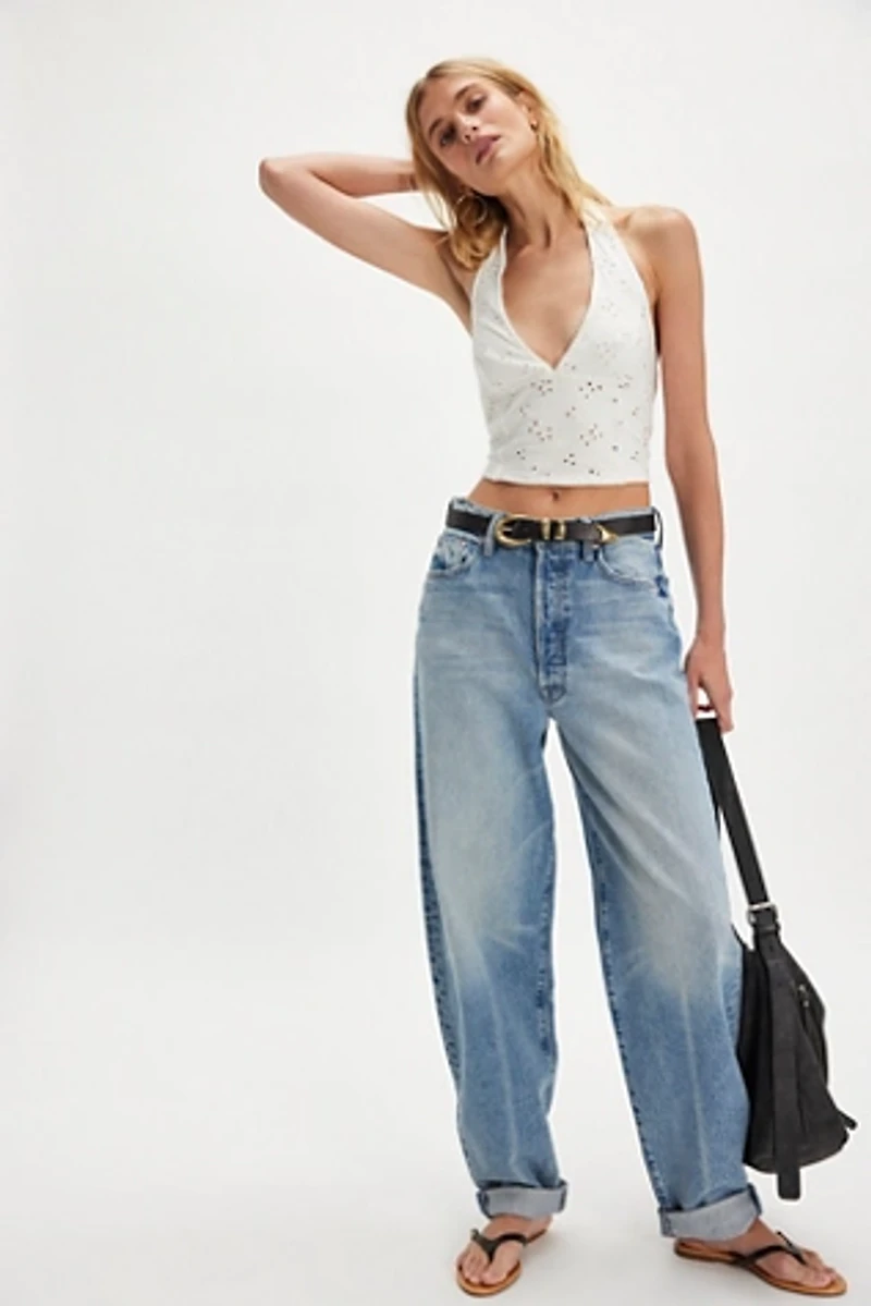 MOTHER The Fangirl Button Skimp Jeans
