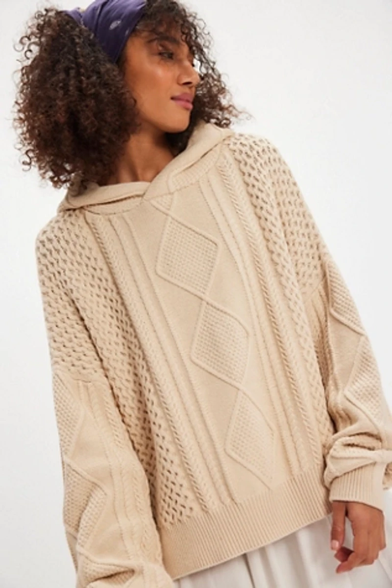 Explorer Cable Knit Hoodie
