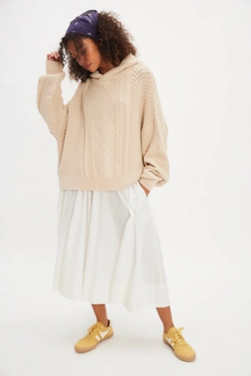Explorer Cable Knit Hoodie