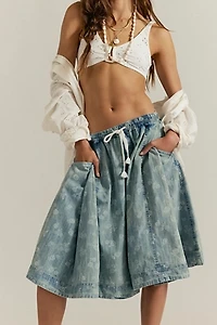 We The Free Distant Lover Printed Culottes
