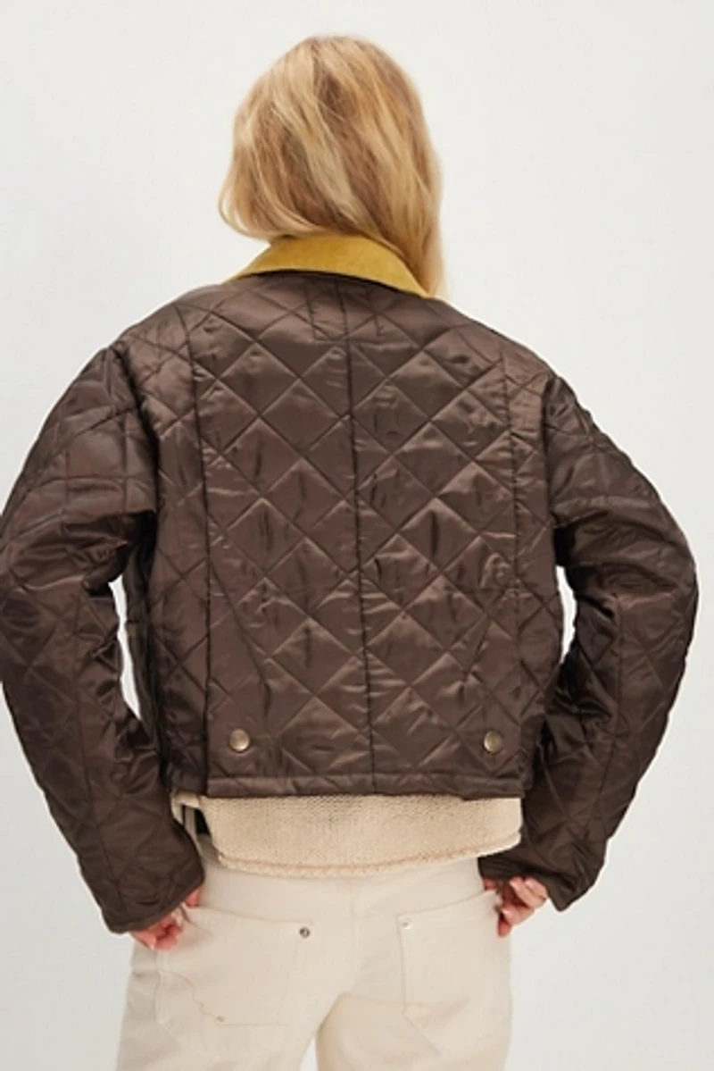 Denimist Cropped Quilted Jacket