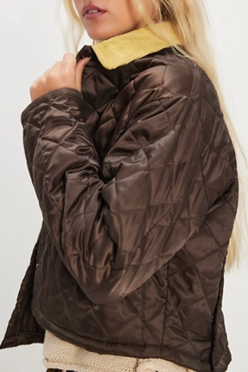 Denimist Cropped Quilted Jacket