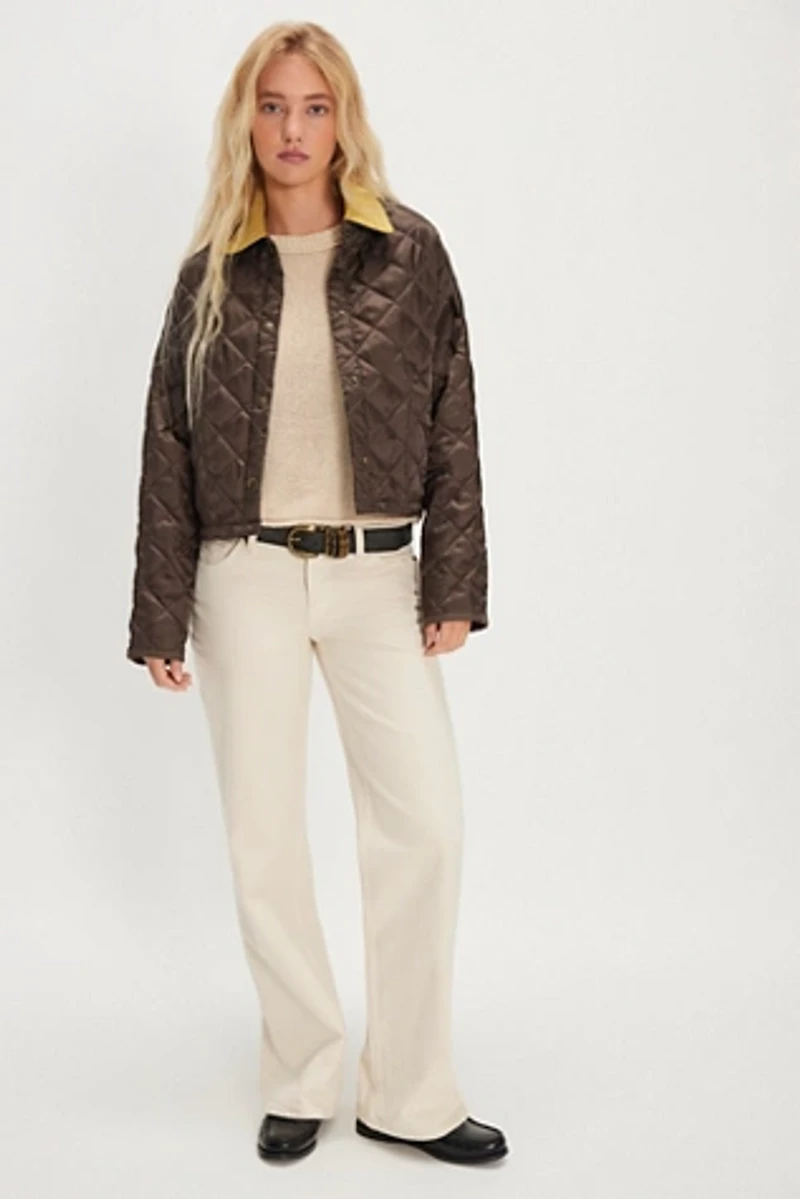 Denimist Cropped Quilted Jacket