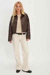 Denimist Cropped Quilted Jacket