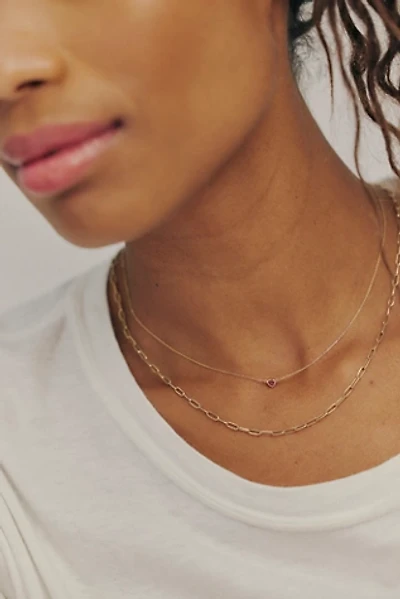 Pamela Love Bezel Heart Pendant Necklace