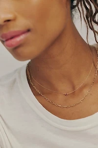 Pamela Love Bezel Heart Pendant Necklace