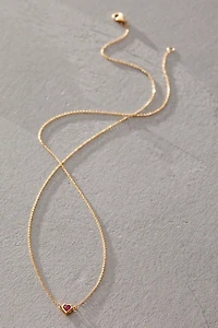 Pamela Love Bezel Heart Pendant Necklace