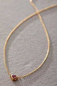 Pamela Love Bezel Heart Pendant Necklace