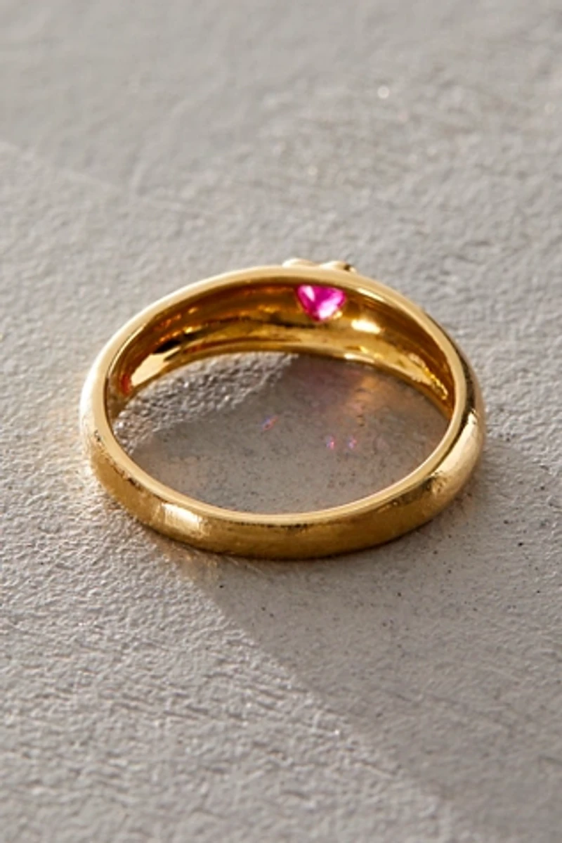 Pamela Love Bezel Heart Ring