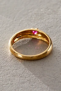Pamela Love Bezel Heart Ring