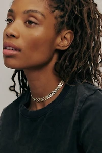 Pamela Love Braided Tricolor Herringbone Necklace