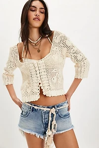OneTeaspoon Bonitas Low-Waist Denim Shorts