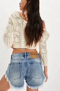 OneTeaspoon Bonitas Low-Waist Denim Shorts