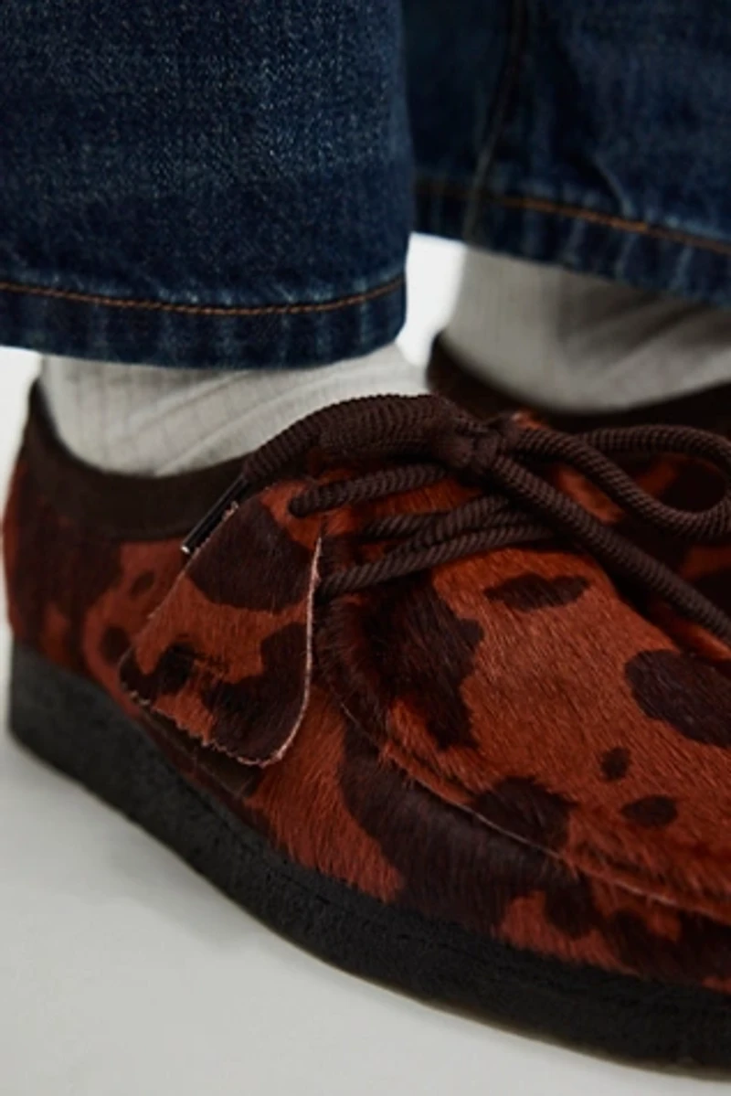Clarks Cow Print Wallabees