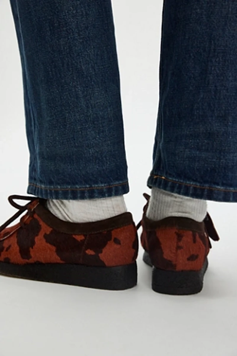 Clarks Cow Print Wallabees