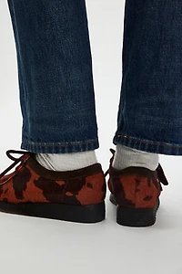 Clarks Cow Print Wallabees