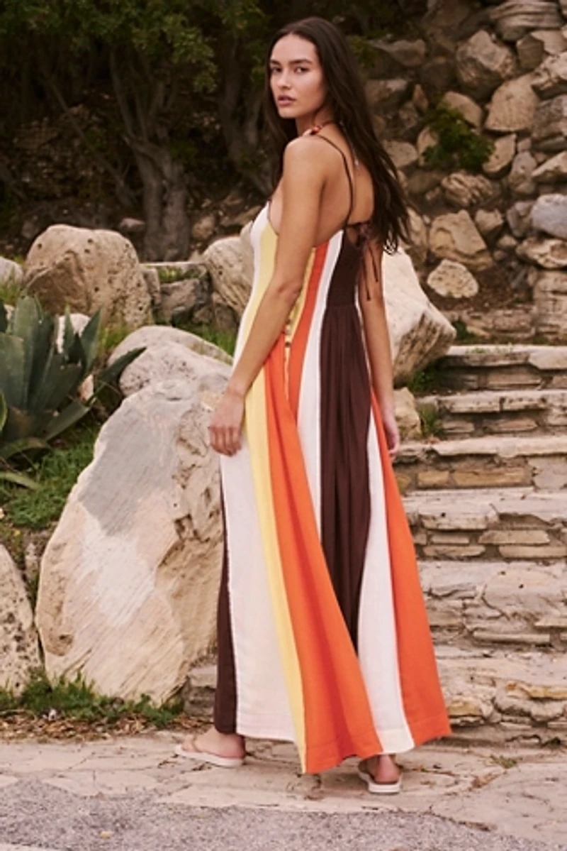 Color Harmony Maxi Dress