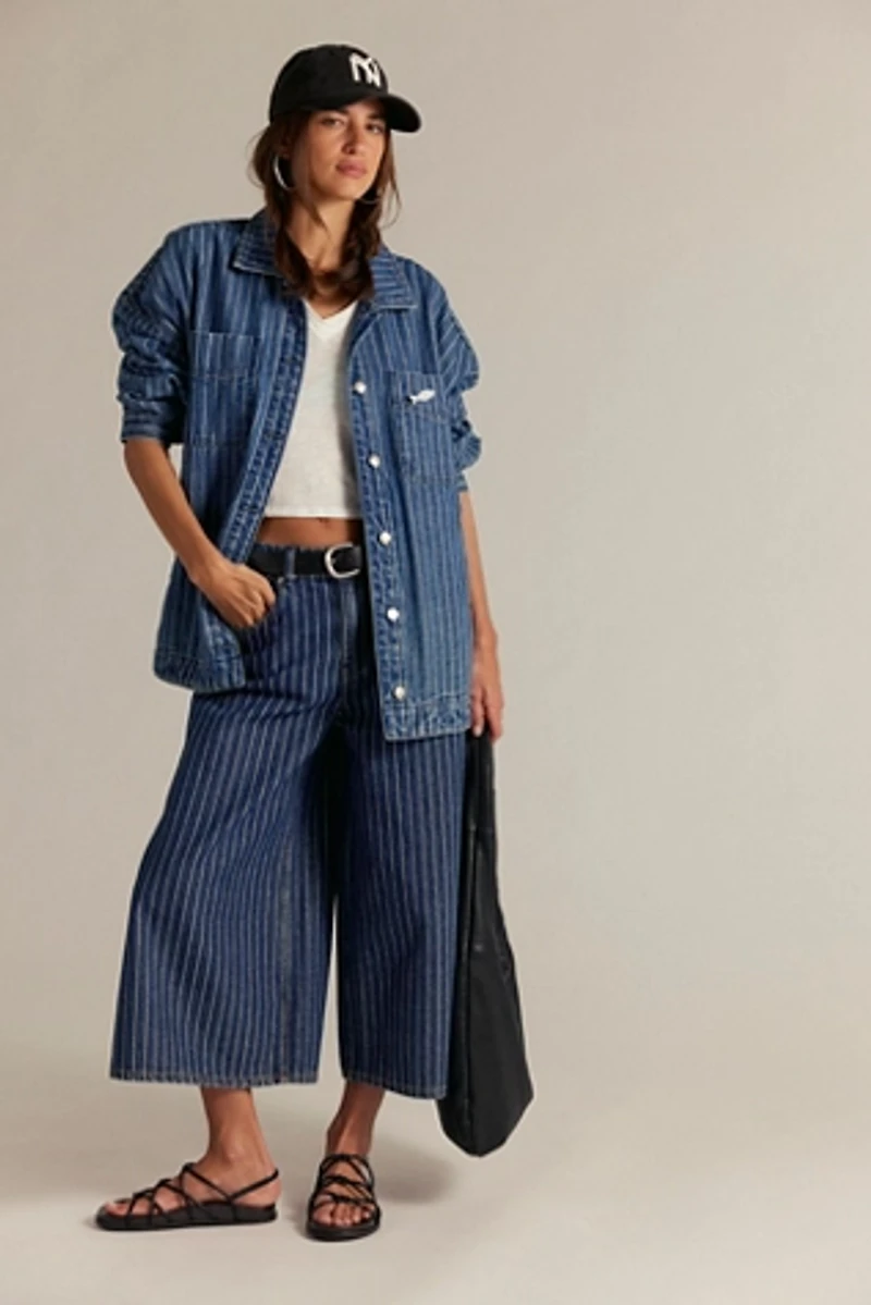We The Free High Top Pinstripe Culottes