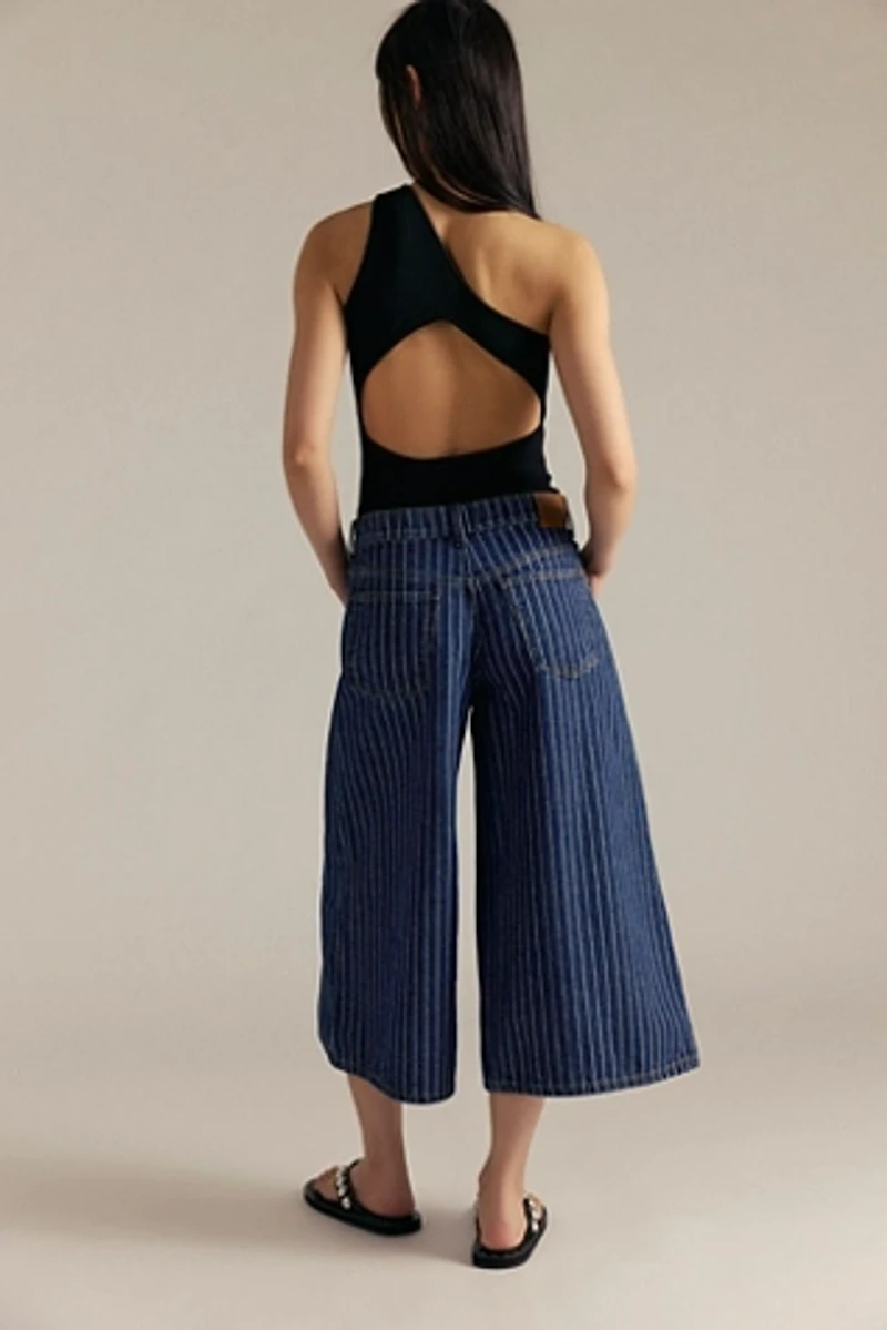 We The Free High Top Pinstripe Culottes