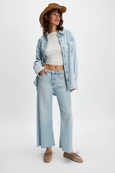 RE/DONE Mid-Rise Wide-Leg Crop Jeans