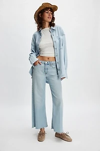 RE/DONE Mid-Rise Wide-Leg Crop Jeans