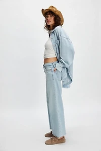 RE/DONE Mid-Rise Wide-Leg Crop Jeans