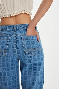 Damson Madder Tovie Laser Check Jeans
