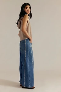 We The Free On Edge Selvedge Wide-Leg Jeans