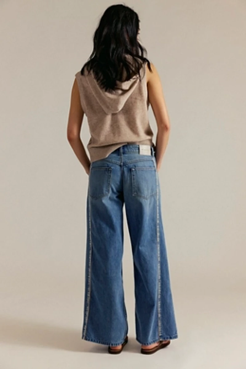 We The Free On Edge Selvedge Wide-Leg Jeans
