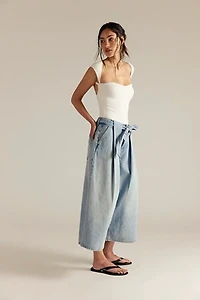 We The Free High Tide Belted Crop Jeans