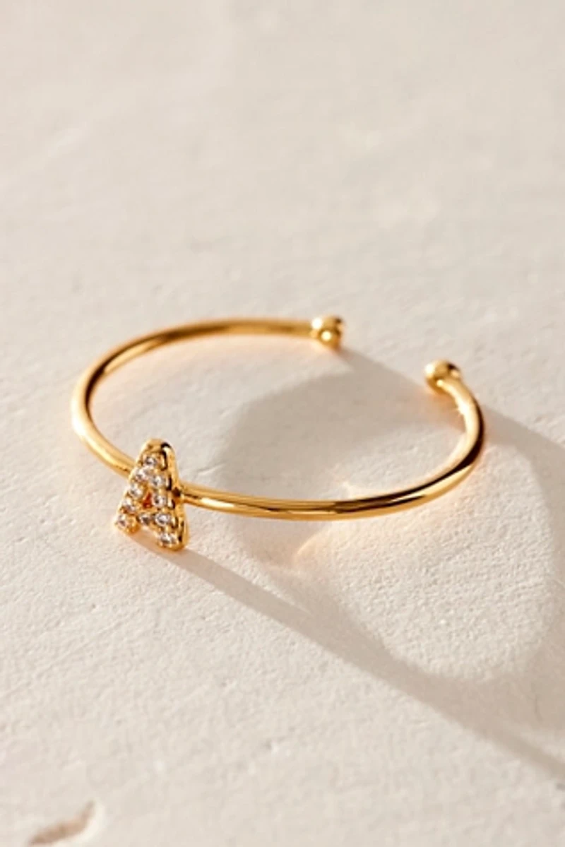Brenda Grands Shiny Initial Ring