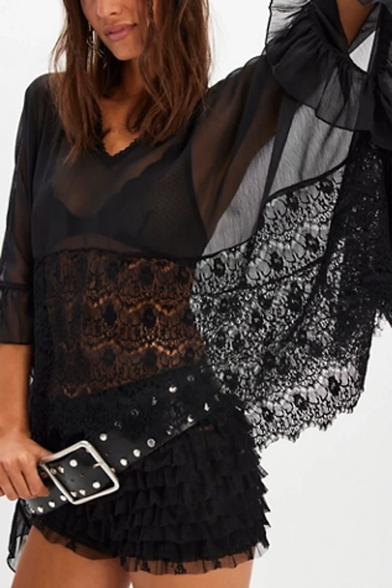 Dance With Me Sheer Poncho