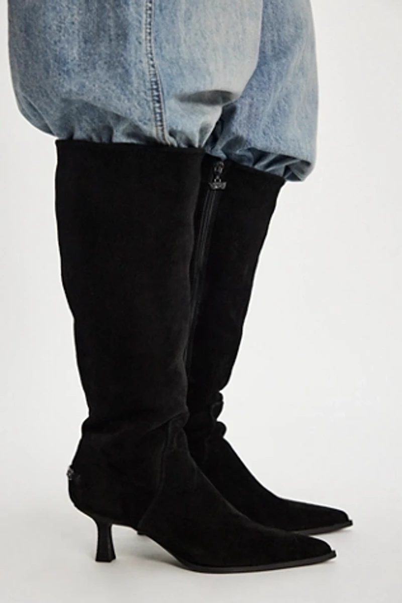 Yulia Wide Calf Kitten Heel