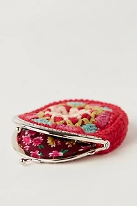 French Knot Crochet Clasp Wallet