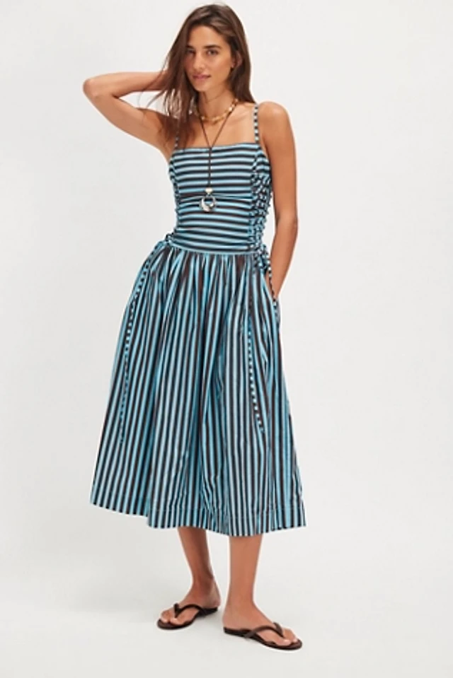 damson madder josephine collared midi dress Josephine Midi Dress