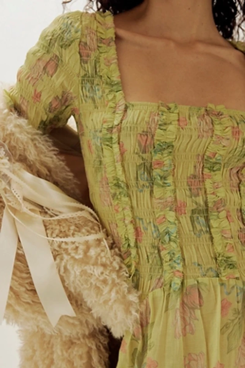 Damson Madder Raphaela Ruffle Midi Dress