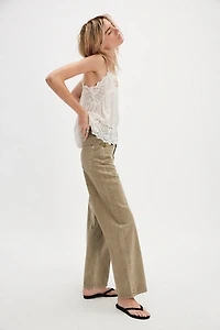 AGOLDE Low Curve Fray Jeans