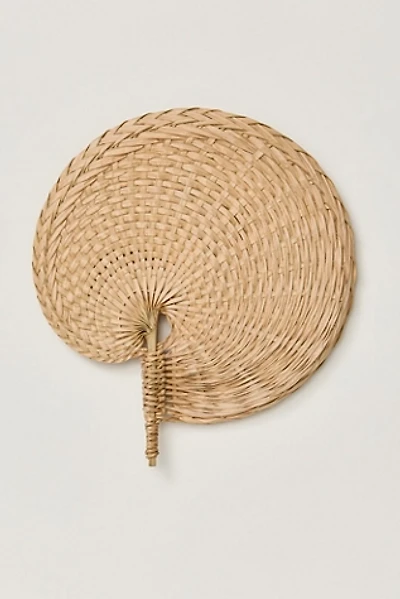 Seashell Straw Hand Fan