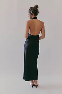 Third Form Serenade Lace Halter Maxi Dress